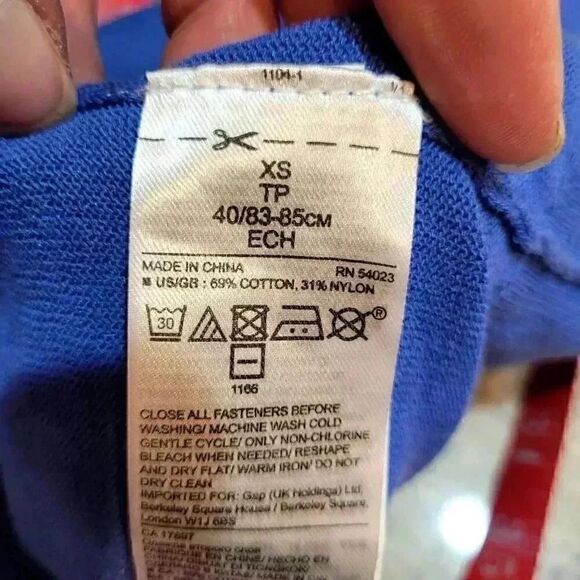 Banana Republic Women's Cornflower Blue Cotton/Nylon V-Neck Button Down Cardigan - Picture 10 of 10